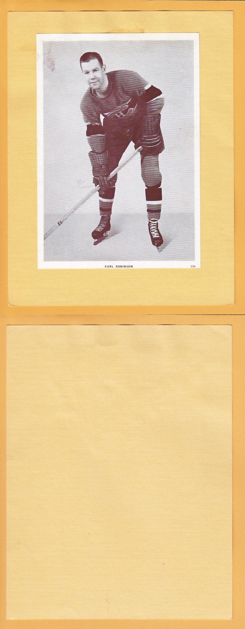 1935-40 CROWN BRAND PHOTO #196 EARL ROBINSON photo